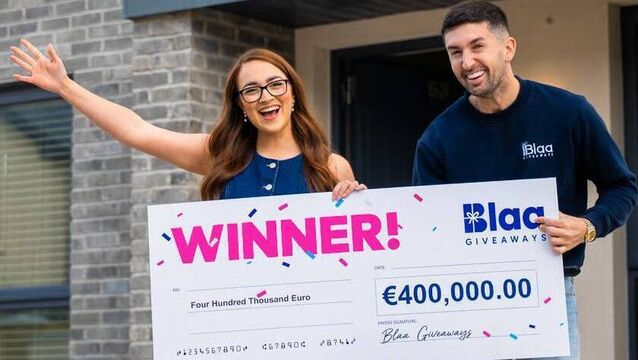 <p>Winners can choose between a house in Dublin or 400k</p>