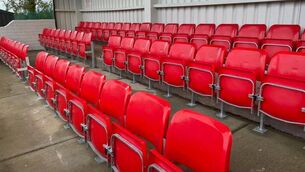 <p>Portlaw United FC new stand seating</p>