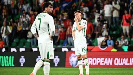 Battling Ireland suffer stoppage-time heartbreak as Ruben Neves rescues Portugal