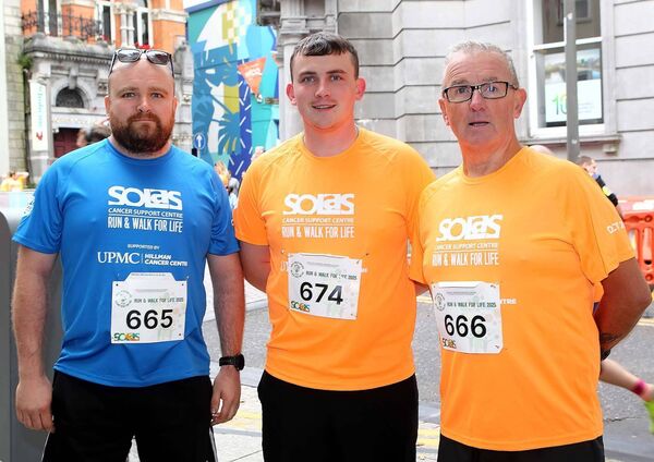 Pete, Josh and Peter Ryan. Pic: Noel Browne Pete, Josh and Peter Ryan. Pic: Noel Browne