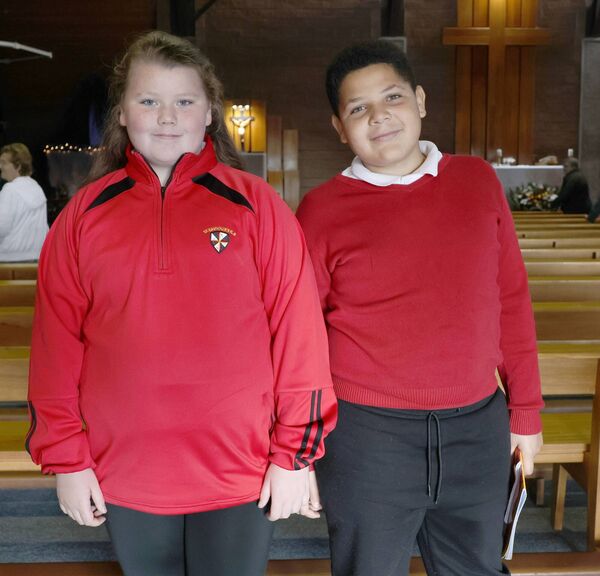 Sophia and Leo, at St. Saviours Church, for a mass to celebrat the 50th Anniversary of the Parish. Photo: Joe Evans Sophia and Leo, at St. Saviours Church, for a mass to celebrat the 50th Anniversary of the Parish. Photo: Joe Evans