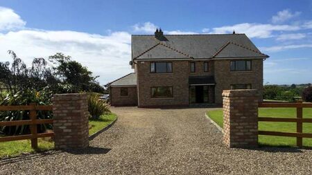 Waterford Property: Beautiful three-story red-brick residence in peaceful rural setting