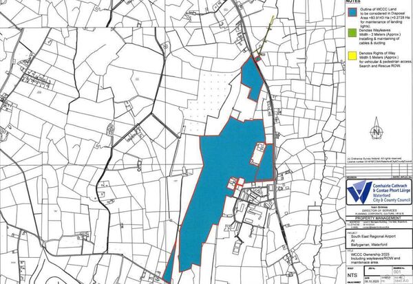 Map of the development. Credit: Waterford City and County Council. Map of the development. Credit: Waterford City and County Council.