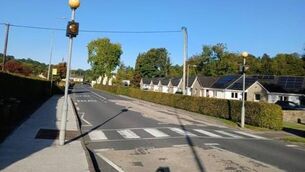 <p>Pedestrian crossing in Ballymacarbry</p>
