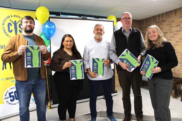 From Left to Right WSTCYS Chairperson Dylan Roche, Secretary Rhiannon Kavanagh, Board Member Sean OCallaghan and CEO Christina Fogarty