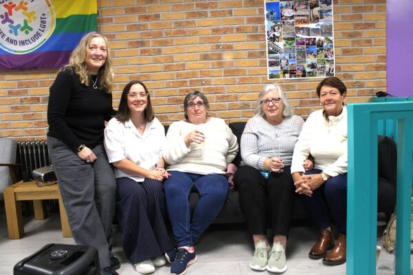 Christina Fogarty, Dana O'Byrne, Esther, Phyl and Linda Christina Fogarty, Dana O'Byrne, Esther, Phyl and Linda