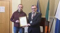 WATCH: Waterford boxer gets Mayoral Reception in City Hall for success in the ring