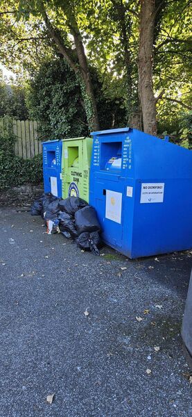Illegal dumping is becoming a big problem at bring banks. Picture: Cllr Donnchadh Mulcahy Illegal dumping is becoming a big problem at bring banks. Picture: Cllr Donnchadh Mulcahy