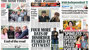 What the papers say: Friday's front pages What the papers say: Friday's front pages