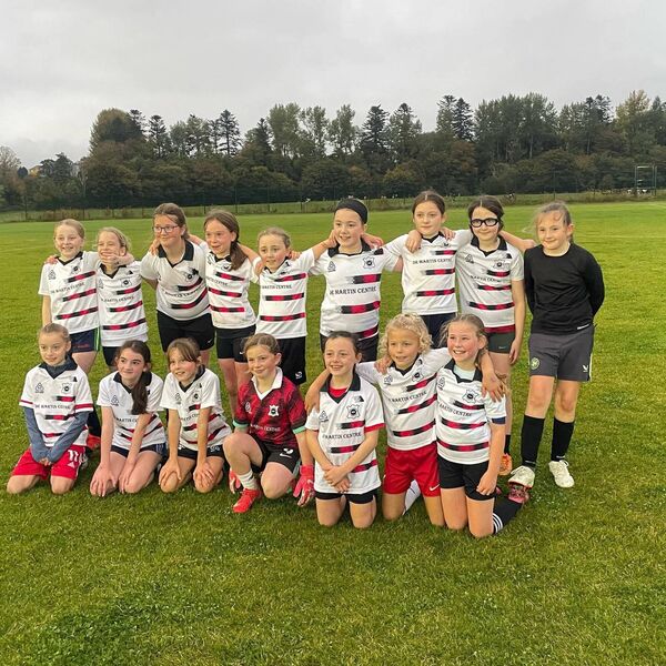 Members of the Portlaw Utd FC girls team