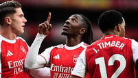 Eberechi Eze scores winner against former club Palace to boost Arsenal lead Eberechi Eze scores winner against former club Palace to boost Arsenal lead