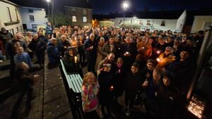 Huge crowed gathers in County Waterford village to demand more garda resources Huge crowed gathers in County Waterford village to demand more garda resources