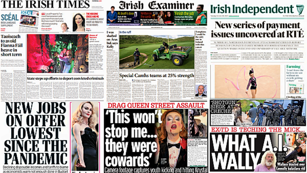 What the papers say: Tuesday's front pages
