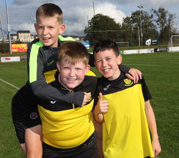 Leon, Jake and Sean, at the Amy Hearne Memorial match hoste by Johnville FC. Photo: Joe Evans  Leon, Jake and Sean, at the Amy Hearne Memorial match hoste by Johnville FC. Photo: Joe Evans