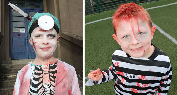 Matthew and Blake who dressed up for Mount Sion Primary School, mid term Halloween Party. Photo: Joe Evans  Matthew and Blake who dressed up for Mount Sion Primary School, mid term Halloween Party. Photo: Joe Evans