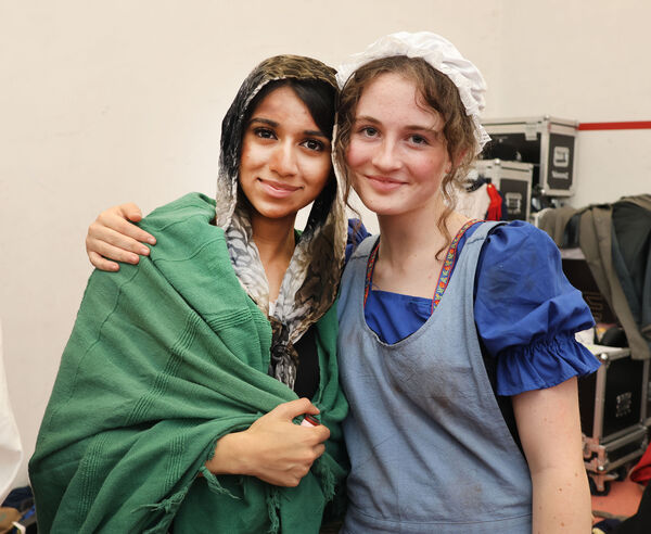 Back stage at De La Salle College, production of Les Misérables. Photo: Joe Evans  Back stage at De La Salle College, production of Les Misérables. Photo: Joe Evans