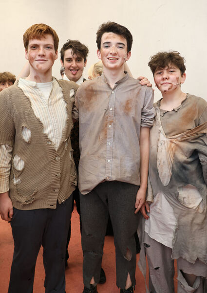 Back stage at De La Salle College, production of Les Misérables. Photo: Joe Evans  Back stage at De La Salle College, production of Les Misérables. Photo: Joe Evans