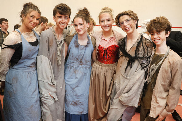 Back stage at De La Salle College, production of Les Misérables. Photo: Joe Evans  Back stage at De La Salle College, production of Les Misérables. Photo: Joe Evans