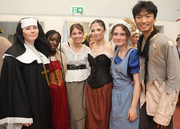 Back stage at De La Salle College, production of Les Misérables. Photo: Joe Evans  Back stage at De La Salle College, production of Les Misérables. Photo: Joe Evans