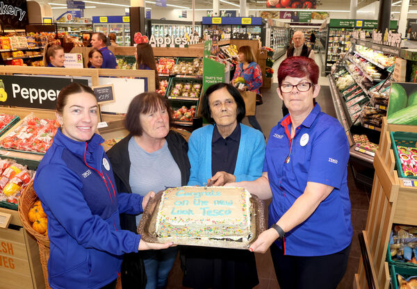 Annie Croke, Ann Dunphy, Ann Dolly Marshall and Margaret Sutton, at the official launch of the New Look Tesco Lisduggan. Photo: Joe Evans  Annie Croke, Ann Dunphy, Ann Dolly Marshall and Margaret Sutton, at the official launch of the New Look Tesco Lisduggan. Photo: Joe Evans
