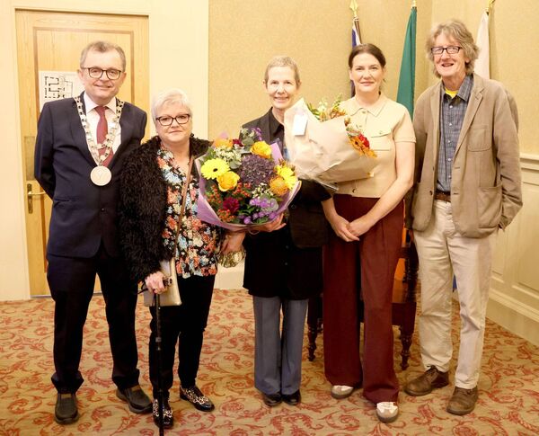 Mayor Seamus Ryan, Maria Cullen, Jill Bouchier, Cathy Hanrahan and Ollie Breslin, pictured at City Hall. Photo: Joe Evans Mayor Seamus Ryan, Maria Cullen, Jill Bouchier, Cathy Hanrahan and Ollie Breslin, pictured at City Hall. Photo: Joe Evans