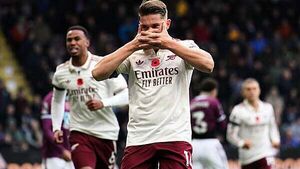 Viktor Gyokeres on target as Arsenal ease to victory at Burnley Viktor Gyokeres on target as Arsenal ease to victory at Burnley