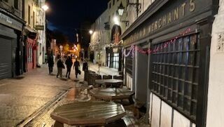 Publican Michael Watchorn hung poor quality fairy lights outside of T&amp;H Doolan's this week in an effort to raise awareness of the issue.