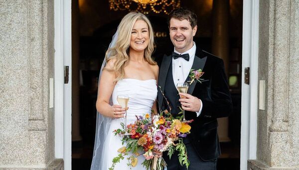 Adam and Sarah were married in Faithlegg Hotel Photo: David Murphy