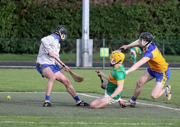 Kilrossanty's Alan Dunwoody pounces on a mistake by The Banner goalkeeper Darren Meeghan to score a crucial goal in the first half during their AIB Munster Club Junior hurling championship clash at Lemybrien. Photos: Noel Browne Kilrossanty's Alan Dunwoody pounces on a mistake by The Banner goalkeeper Darren Meeghan to score a crucial goal in the first half during their AIB Munster Club Junior hurling championship clash at Lemybrien. Photos: Noel Browne