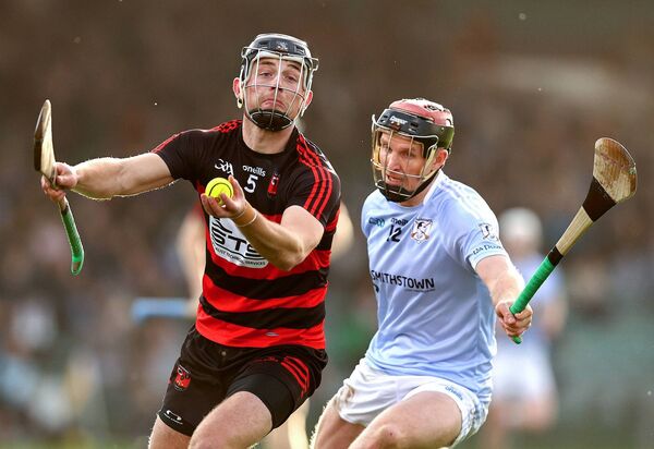 Ballygunner's Harry Ruddle in possession ahead of Na Piarsaigh's Daithi Dempsey during their AIB Munster Club SHC quarter-final at TUS Gaelic Grounds. Photo: INPHO/Tom O'Hanlon Ballygunner's Harry Ruddle in possession ahead of Na Piarsaigh's Daithi Dempsey during their AIB Munster Club SHC quarter-final at TUS Gaelic Grounds. Photo: INPHO/Tom O'Hanlon