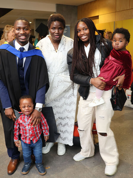  Jordan Odunbaku, graduated in Bachelor of Business, at SETU. Photo: Joe Evans