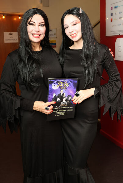 Joyce and Rebecca at the Tramore Community Theatre Group, production of the Addams Family at the Theatre Royal. Photo: Joe Evans Joyce and Rebecca at the Tramore Community Theatre Group, production of the Addams Family at the Theatre Royal. Photo: Joe Evans