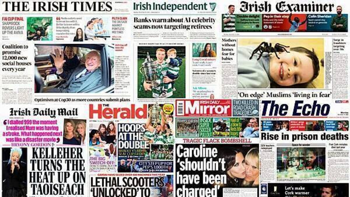 What the papers say: Monday's front pages