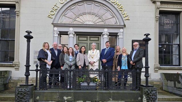 <p>The French Ambassador Celine Place with members of Waterford Chamber of Commerce. Photo: The Embassy of France on Linkedin</p>