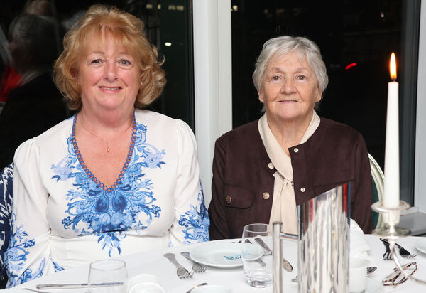 Breda Butler and Alice Grey, at the Tramore ICA 80th Anniversary Dinner in the Majestic Hotel.