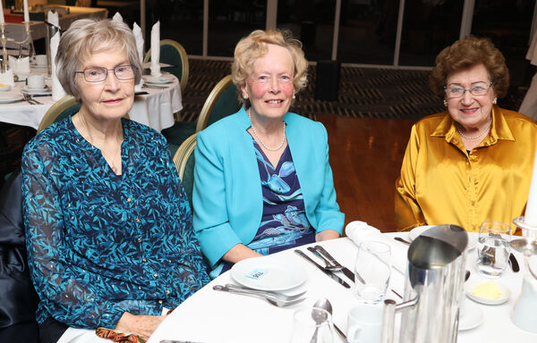  Ann McEneaney, Monica Moroney and Maureen Fitzgerald, at the Tramore ICA 80th Anniversary Dinner in the Majestic Hotel.
