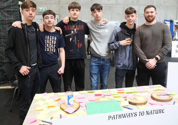 Members of the PACT Project, at SETU Arena for Pathways to Nature Youth Participation Conference. Members of the PACT Project, at SETU Arena for Pathways to Nature Youth Participation Conference.