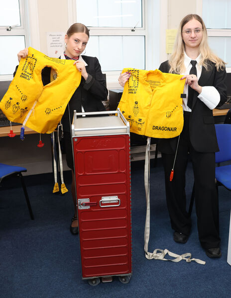 Zoja and Zhanna, Travel & Tourism class at WCFE Open Day. Zoja and Zhanna, Travel & Tourism class at WCFE Open Day.