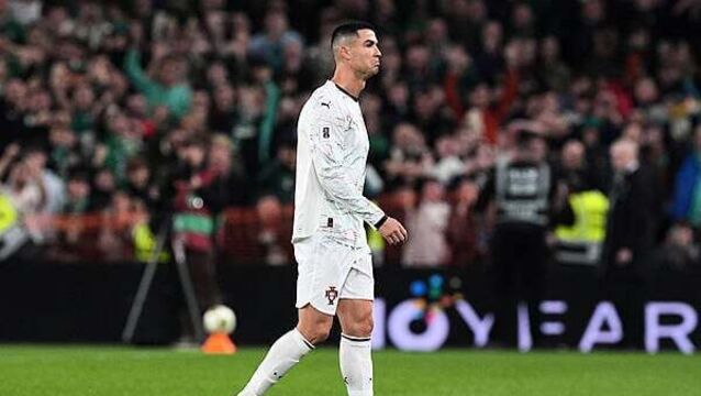 Troy Parrott’s double earns Ireland famous victory as Ronaldo sees red