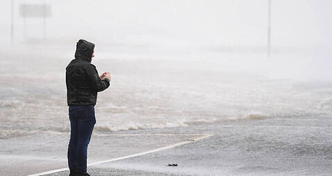 Heavy downpours and flooding expected with weather warnings in place