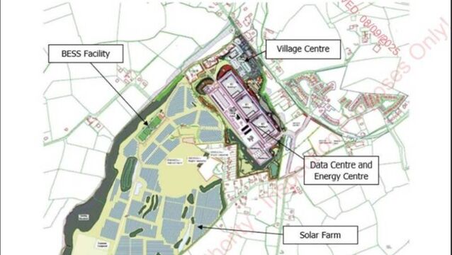 The proposed site layout for the development, subject to planning, as created by AWN Consulting Ltd. This shows the scale of what is proposed for Kilmeaden. <p>The proposed site layout for the development, subject to planning, as created by AWN Consulting Ltd. This shows the scale of what is proposed for Kilmeaden.</p>