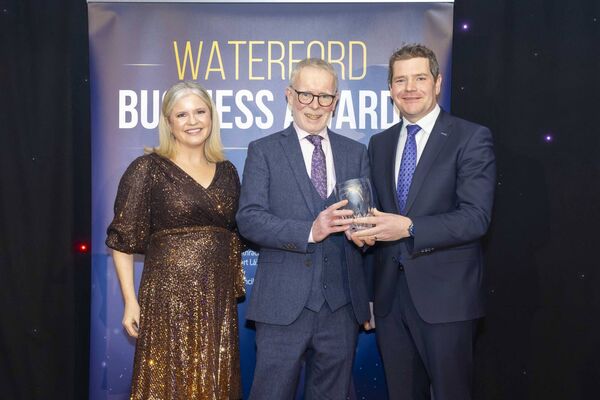 TV Honan, Spraoi, was presented with the Judges Special Recognition Award at the Waterford Business Awards. Also pictured are Mary O’Neill, WLR and Peter Burke T.D. Minister for Enterprise, Tourism and Employment. Photo: Patrick Browne TV Honan, Spraoi, was presented with the Judges Special Recognition Award at the Waterford Business Awards. Also pictured are Mary O’Neill, WLR and Peter Burke T.D. Minister for Enterprise, Tourism and Employment. Photo: Patrick Browne