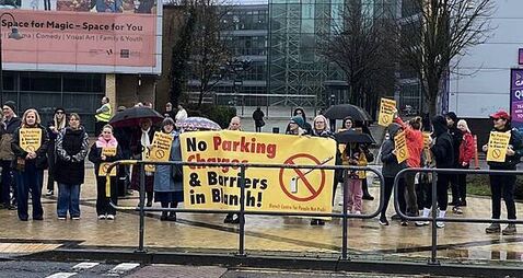 Residents protest proposed charges and barriers for Blanchardstown Centre car parks