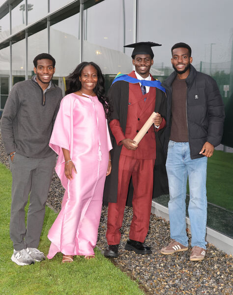 Obaloluwa Alabi, who graduated with a Master of Business at SETU. Obaloluwa Alabi, who graduated with a Master of Business at SETU.
