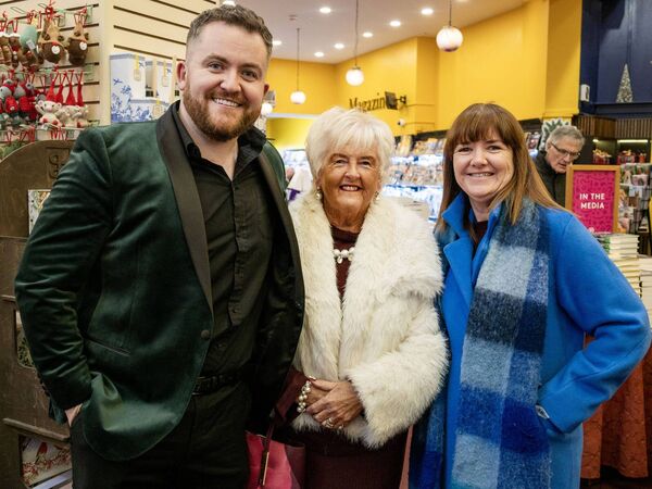 Glenn Murphy, Catherine Moore and Anne Corcoran Brown, at the Book Centre for the launch of Festive Star and Colourful Memories of Waterford. Photo: Joe Evans Glenn Murphy, Catherine Moore and Anne Corcoran Brown, at the Book Centre for the launch of Festive Star and Colourful Memories of Waterford. Photo: Joe Evans