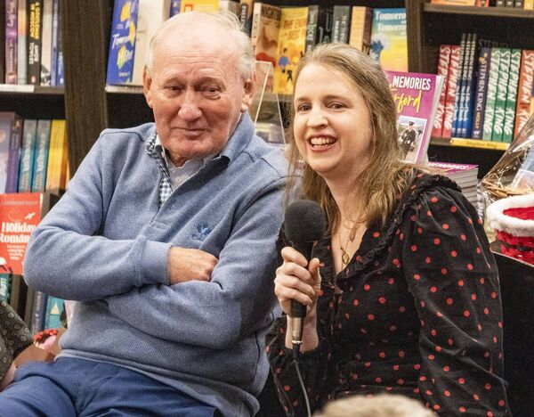 Alfie Hale and Mary Frances Ryan at The Book Centre for the launch of Festive Star and Colourful Memories of Waterford. Alfie Hale and Mary Frances Ryan at The Book Centre for the launch of Festive Star and Colourful Memories of Waterford.