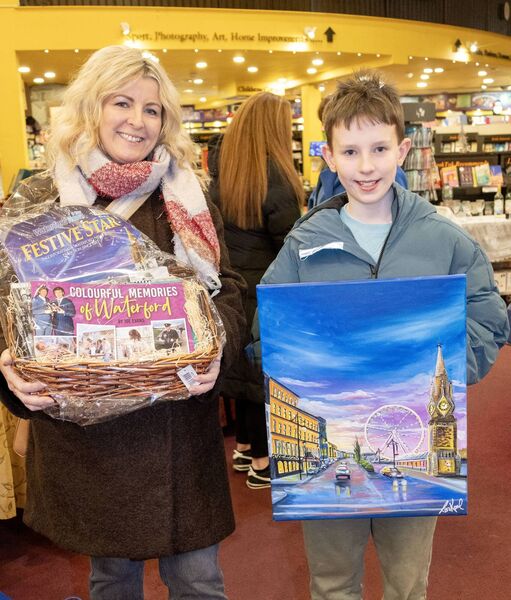 Lis Keane and Shane Keane, at the Book Centre for the launch of Festive Star and Colourful Memories of Waterford. Photo: Joe Evans Lis Keane and Shane Keane, at the Book Centre for the launch of Festive Star and Colourful Memories of Waterford. Photo: Joe Evans