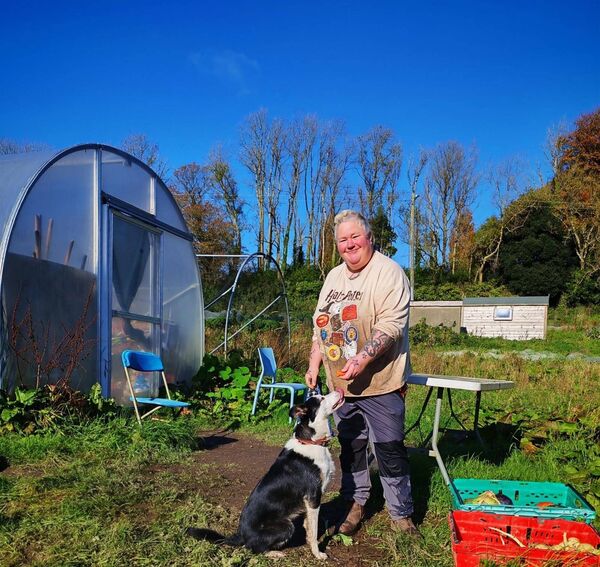 Jolene and her dog Nova at Curraghmore. Photo: Jolene Coady 