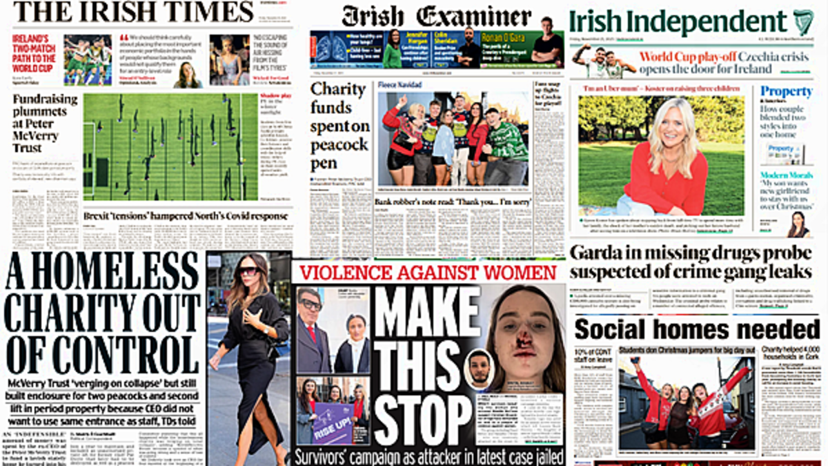 What the papers say: Friday's front pages