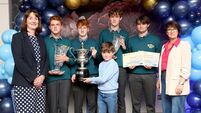 Dungarvan students win national award for developing innovative car crash simulation